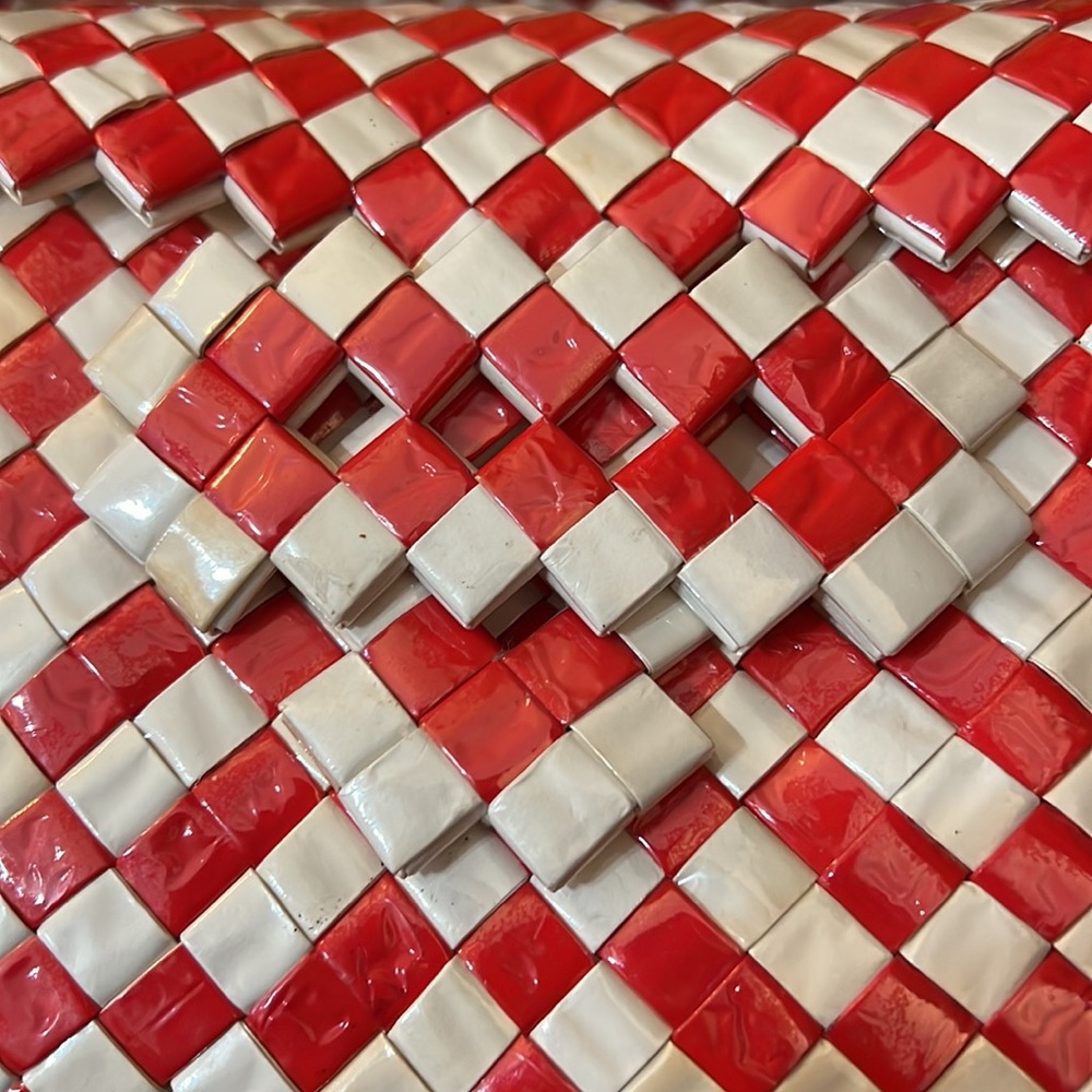 Candy Wrapper Style Weave Handbag - image 2